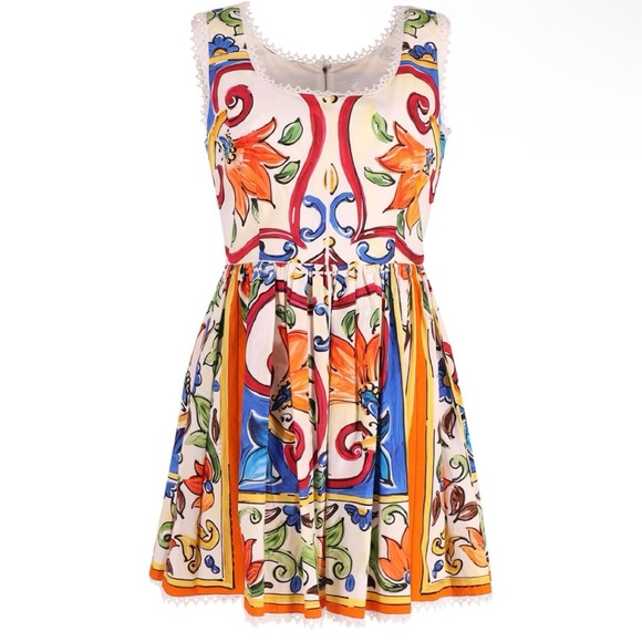 Dolce & Gabbana Dresses & Skirts - Dolce & Gabanna Majolica Print Dress